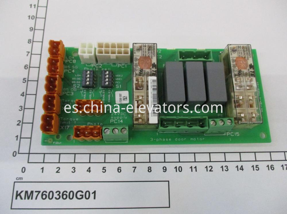 Tablero de operador de puerta de ascensor Kone KM760360G01 KONE Elevator Door Operator Board KM760360G01